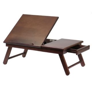 Winsome Alden Lap Desk with Flip Top Drawer and Foldable Legs in