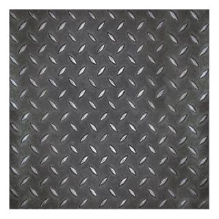 Metroflor Metro Design Textured Metallic Tile 18 Vinyl Tile in Black