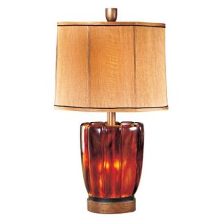 Minka Ambience Table Lamp with Night Light in Translucent Tortoise