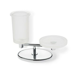 Stilhaus by Nameeks Pegaso Frosted Glass Toothbrush Holder and Soap