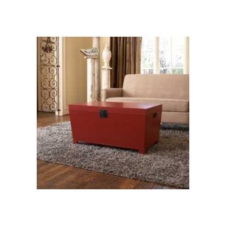 angeloHOME Pyramid Storage Trunk in Red