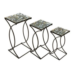 Crowley Mosaic 3 Piece Nesting Tables
