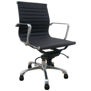 Creative Images International Low Back Leatherette Office Chair with
