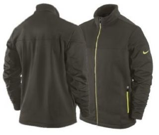New Nike Golf Mens Windproof Thermal Jacket Sable Green High Voltage