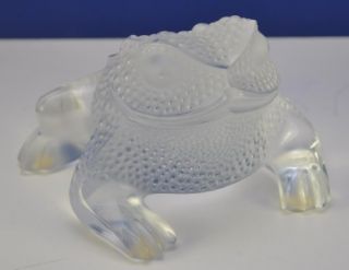 Gregoire Lalique Toad Frog Crystal Figure Mint Condition Signed