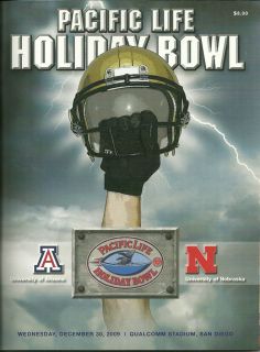  Holiday Bowl Game Program Nebraska Cornhuskers vs. Arizona Wildcats