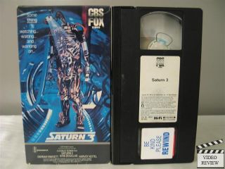 Saturn 3 VHS Kirk Douglas Farrah Fawcett Harvey Keitel
