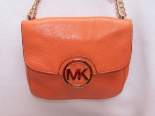 Michael Kors Tangerine Medium Flap Shoulder Handbag 543