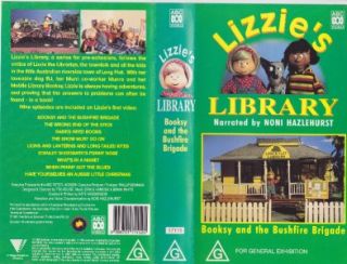 LIZZES LIBRARY NARRATED BY NONI HAZLEHURST VHS PAL VIDEO RARE