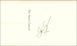 John Grisham Book Signed Circa 1998