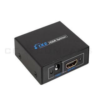 Port HDMI Mini Splitter Amplifier 1 in to 2 Out Dual Display