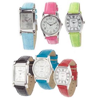 Gossip Croco Leather Strap Watch with Original Box 6 Colors
