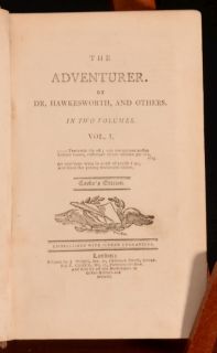  Hawkesworth and Samuel Johnson. Illustrated here with engraved plates
