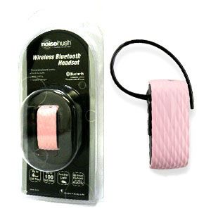 New NoiseHush N510 Pink Bluetooth Headset Car Charger
