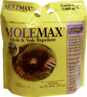 Bonide 692150 Molemax Mole Max 10 lb Mole Vole Repellent Granules
