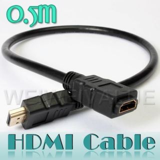 5M HDMI Male Female HDMI Cable Converter Adapter Extension Cable New