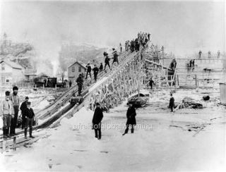 Photo 1880s Harbor Springs, Michigan Ice Company   Ice Track