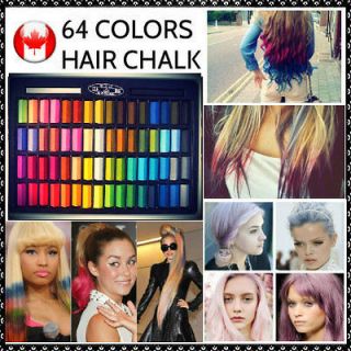  Color Hair Chalk Pastel Dye DIY Salon Kit Art Club Party Ball