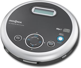 Insignia Portable CD Player w Tuner Headphones