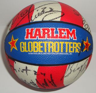 Harlem Globetrotters   80th Anniversary   12 player Autographed Mini