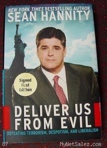 Book Deliver US from Evil Sean Hannity Signed 3 83134