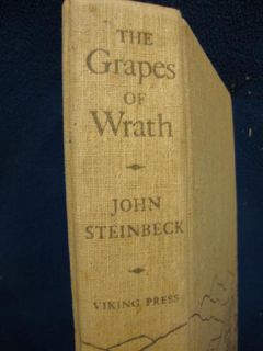 The Grapes of Wrath, John Steinbeck/ New York Viking Press 1940