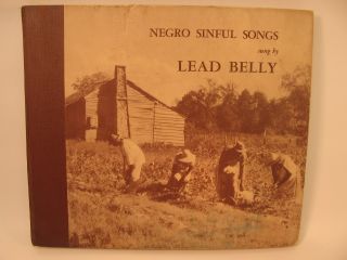   Negro Sinful Songs RARE 78 album from coll of Harold Arlen signed