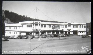 Steamboat Springs Co 1950s Hotel Harbor Sanborn RPPC