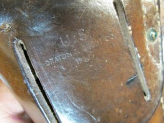 GRATON & KNIGHT 1943 US Brown Military Flap Gun Holster COLT 1911