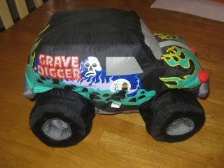 Grave Digger Monster Truck Pillow