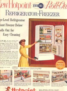 1955 Ad C Hotpoint Refrigerator Harriet Nelson