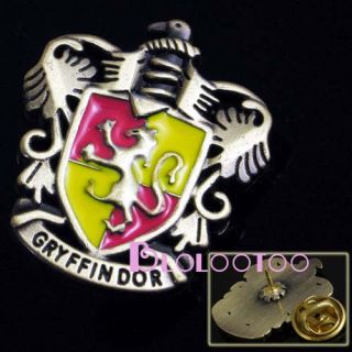 Harry Potter Anime GRYFFINDOR BROOCH Pin Badge #C
