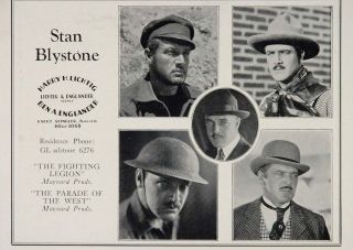 1930 Stan Blystone Harry H Lichtig Ben A Englander Ad Original