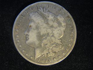 Circulated Key Date 1893 CC Morgan Dollar