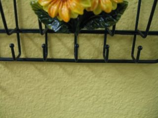 Sunflower 3D Mail Key Bill Holder Hanger Decor Home Bar Sun Flower