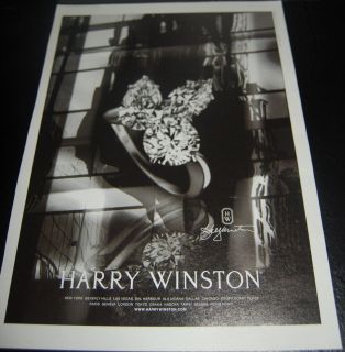 Harry Winston Diamond Ring Ad Wedding Jewelry Jewelers 2008 Back White
