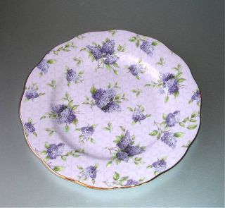 Royal Albert Hartington Lane Dessert Plate 100 Years 1990s Pink Lilac