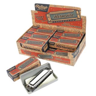 NEW Ridleys House of Novelties Vintage Style Harmonica with Case