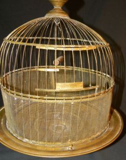 antique hendryx brass bird cage another estate find you are bidding on