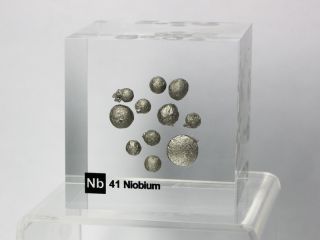Acrylic Element Cube NIOB Niobium 50mm for Element Collection