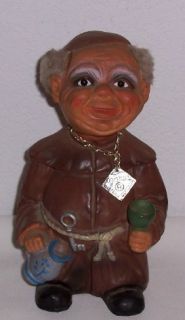 Vintage West Germany Heico Frier Monk Nodder Doll Tag