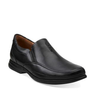 Clarks Mens Un Gregor Casual Slip on Leather Loafer Shoes Black 62196