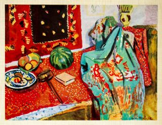 Red Carpet Still Life Tapis Rouge Fruit Fabric Henri Matisse Tapestry