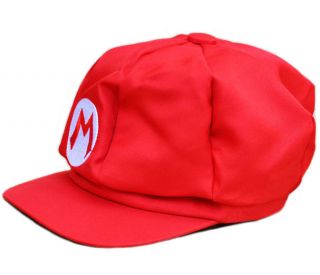  Red Mario BM Cap Hat Sports Breakin Popping Boy Red Hiphop Hat