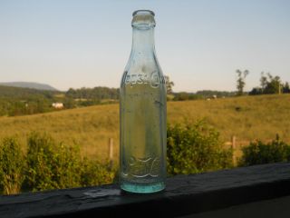  Cola Script Block Soda Bottle Harrisonburg VA Virginia RARE