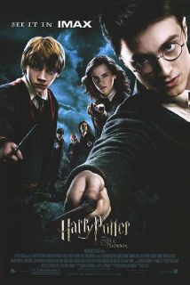 Harry Potter Order Phoenix Movie Poster IMAX Ver Bonus