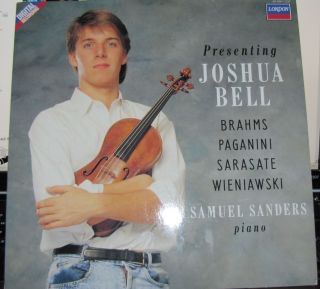 Presenting Joshua Bell Vinyl LP Brahms Paganini Sanders London Digital