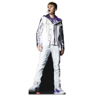 (28x70) Justin Bieber in White Lifesize Standup Poster
