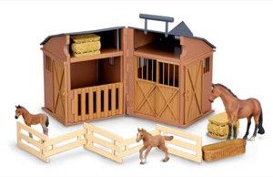 New COLLECTA Farm Stable Playset Box Set Suit Schleich