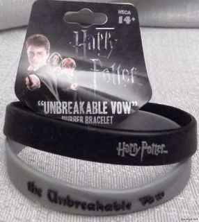HARRY POTTER Unbreakable Vow Set of 2 Rubber Bracelet WRISTBANDS